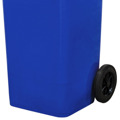 120L Blue Plastic Wheelie Bin 480 x 550 x 940mm-Hammerox Industrial