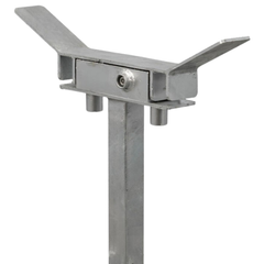 120L Double Wheelie Bin Stand with Base Plate-Hammerox Industrial