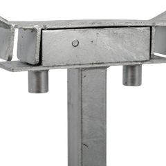 120L Double Wheelie Bin Stand with Base Plate-Hammerox Industrial
