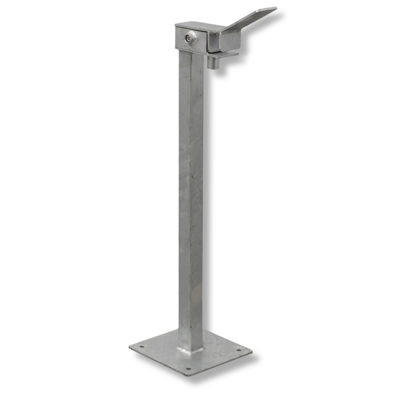 120L Single Wheelie Bin Stand with Base Plate-Hammerox Industrial