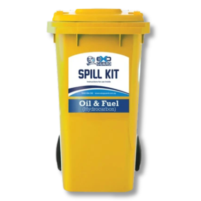 120L Oil & Fuel Wheelie Bin Spill Kit