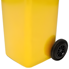 120L Yellow Wheelie Bin