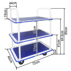 120kg 3 Tier Platform Service Trolley-Hammerox Industrial