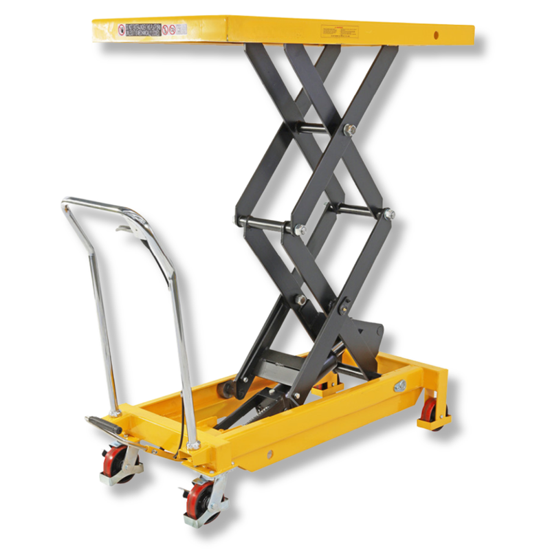 1220 x 610mm 700kg Double Scissor Lift Trolley-Hammerox Industrial