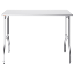 1220x610mm Stainless Steel Food Prep Table