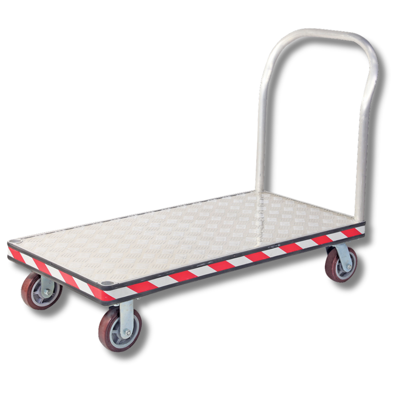 1230 x 620mm Heavy Duty Aluminium Platform Trolley-Hammerox Industrial