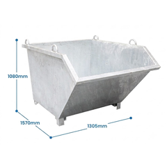 1250L Self Dumping Tipping Bin-Hammerox Industrial