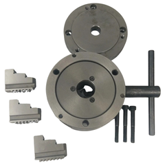 125mm 3 Jaw Self Centering Lathe Chuck with Back Plate-Hammerox Industrial