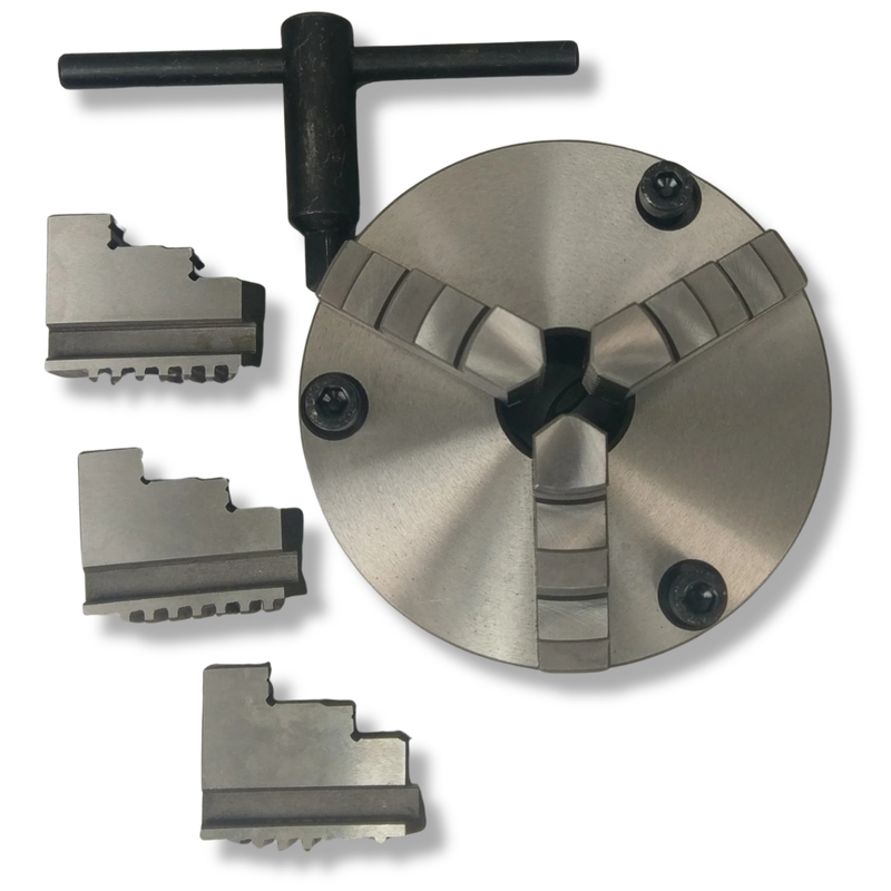 125mm 3 Jaw Self Centering Lathe Chuck with Back Plate-Hammerox Industrial