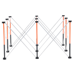 1266x665mm Folding Workstand 1135kg Capacity-Hammerox Industrial
