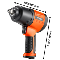 1/2" Air Impact Wrench 1490Nm 4 Speed