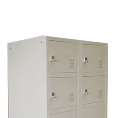 12 Door 2-Column XL Metal Storage Locker with Alloy Padlock Latches