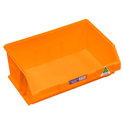 12L Stor-Pak No.120 Storage Bin 410 x 275 x 165mm Orange 5 Pack-Hammerox Industrial
