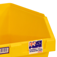 12L Stor-Pak No.120 Storage Bin 410 x 275 x 165mm Yellow 5 Pack-Hammerox Industrial