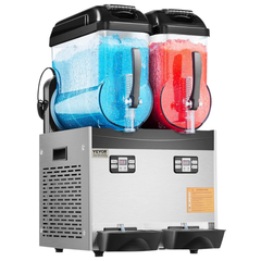 12L x2 Tank Commercial Slushy Machine -15~15℃ Frozen Drink Maker-Hammerox Industrial
