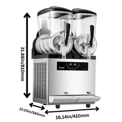 12L x2 Tank Commercial Slushy Machine Frozen Drink Maker