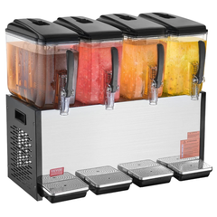 12L x4 Tank Commercial Beverage Dispenser Cold Juice Drink