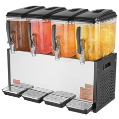 12L x4 Tank Commercial Beverage Dispenser Cold Juice Drink