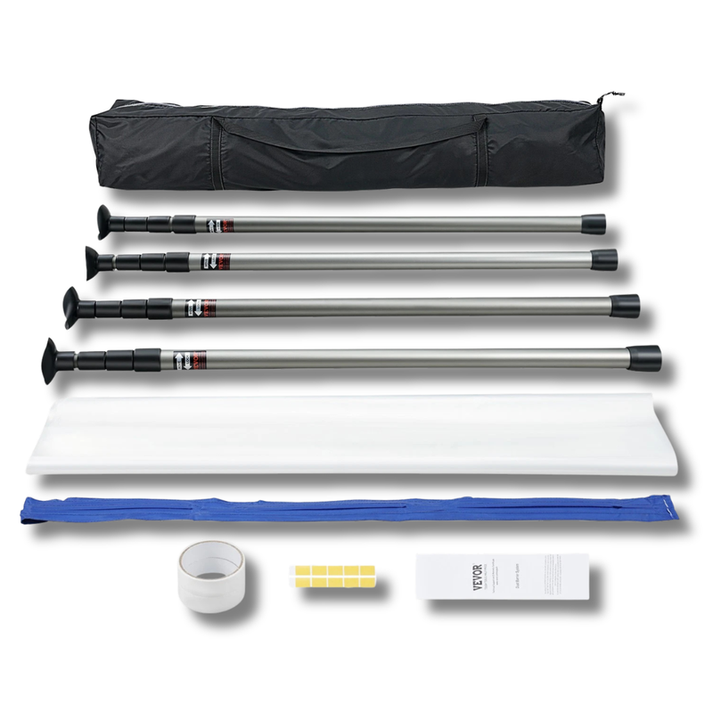12ft Dust Barrier System with Telescopic Poles-Hammerox Industrial