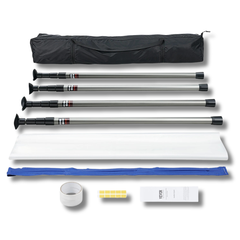 12ft Dust Barrier System with Telescopic Poles