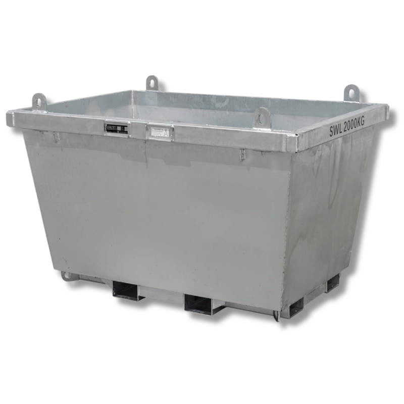 1300L 2 Tonne Forklift & Crane Bin-Hammerox Industrial