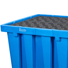 1300L Blue Single IBC Bunded Pallet-Hammerox Industrial