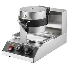 1300W Round Waffle Maker Rotatable Non Stick-Hammerox Industrial
