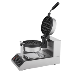 1300W Round Waffle Maker Rotatable Non Stick-Hammerox Industrial