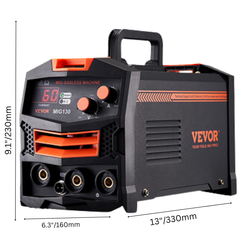 130A MIG Welder Gasless Flux Core IGBT-Hammerox Industrial
