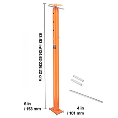 134.6-236.2cm Adjustable Floor Jack Post