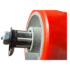 1360kg 5"x2" Heavy Duty PU Castor Wheels 2 Fixed 2 Swivel-Hammerox Industrial