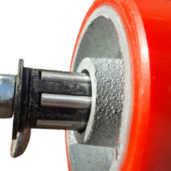 1360kg 5"x2" Heavy Duty PU Castor Wheels 2 Fixed 2 Swivel with Brakes-Hammerox Industrial