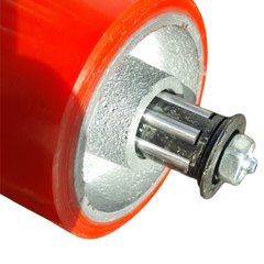 1360kg 5"x2" Heavy Duty PU Castor Wheels 2 Swivel 2 Swivel with Brakes-Hammerox Industrial