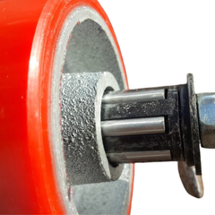 1360kg 5"x2" Heavy Duty PU Castor Wheels 2 Swivel 2 Swivel with Brakes-Hammerox Industrial