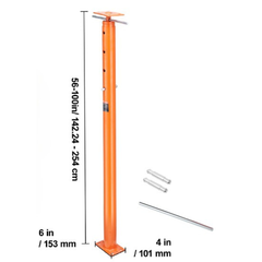 142.24-254cm Adjustable Floor Jack Post-Hammerox Industrial