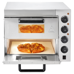 14" Commercial Electric Countertop Pizza Oven Double Tray