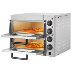 14" Commercial Electric Countertop Pizza Oven Double Tray