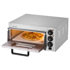 14" Commercial Electric Countertop Pizza Oven Single Deck