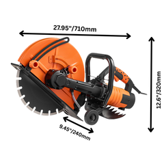 14" Electric Concrete Saw Wet & Dry with Water Pump
