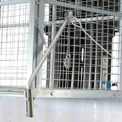 1500L Drop Bottom Bin with Mesh Sides-Hammerox Industrial