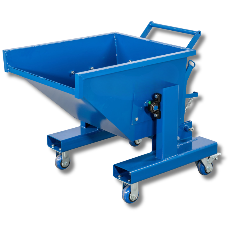 150L Blue Forklift Waste Tipping Bin-Hammerox Industrial