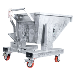 150L Galvanised Forklift Waste Tipping Bin-Hammerox Industrial