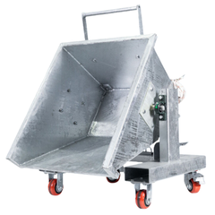 150L Galvanised Forklift Waste Tipping Bin-Hammerox Industrial