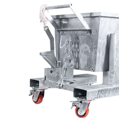 150L Galvanised Forklift Waste Tipping Bin-Hammerox Industrial