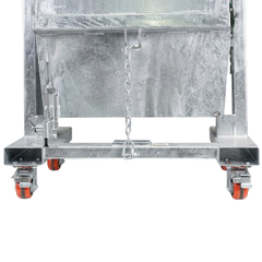 150L Galvanised Forklift Waste Tipping Bin-Hammerox Industrial