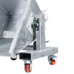 150L Galvanised Forklift Waste Tipping Bin-Hammerox Industrial