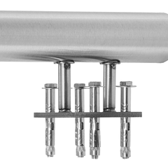 150cm Side Mount Outdoor Stair Handrail-Hammerox Industrial