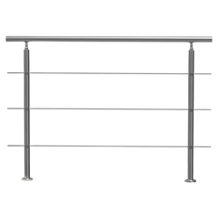 150cm Outdoor Stair Handrail 3 Crossbars