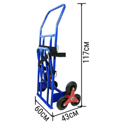150kg Stair Climbing Hand Trolley with 6 Wheels-Hammerox Industrial