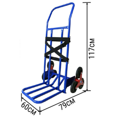 150kg Stair Climbing Hand Trolley with 6 Wheels-Hammerox Industrial